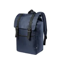 Mochila urbana de RPET Budley 300D hebillas metálicas de poliéster 300D RPET, vista frontal