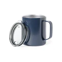 Taza térmica de acero Hanna 420 ml aislamiento al vacío de acero inox, vista lateral