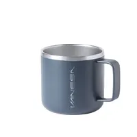 Taza de acero Shirley doble pared 350 ml bicolor de acero inox, vista frontal