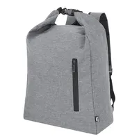 Mochila de RPET Sherpak 300D hebilla y bolsillo lateral de poliéster 300D RPET, vista lateral