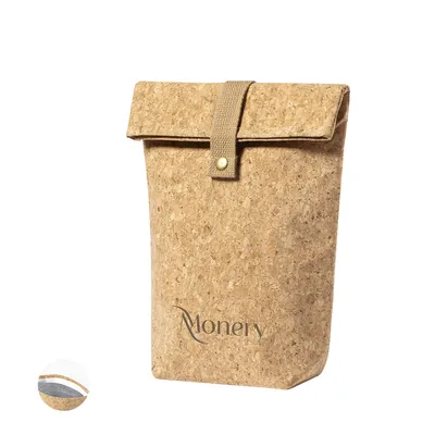Bolsa térmica de corcho con tira de algodón personalizable