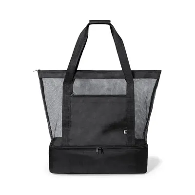 Bolsa nevera de RPET Pattel con base isotérmica y malla personalizable