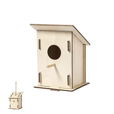 Caseta de madera para pájaros personalizable