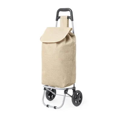 Carro de compra plegable de yute Benorax personalizable