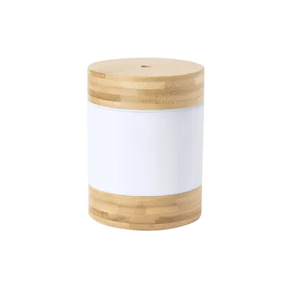 Humidificador de bambú Wicket 250 ml con luz LED personalizable