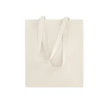 Bolsa de algodón Trendik 240 g natural asas 70 cm de algodón 240 g/ m2, vista frontal