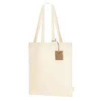 Bolsa de algodón orgánico Fizzy 180 g asas medianas de algodón orgánico 180 g/ m2, vista lateral