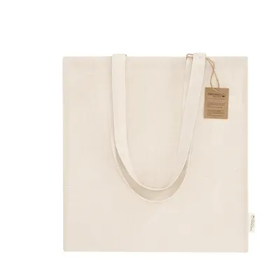 Bolsa de algodón orgánico Fizzy 180 g asas medianas personalizable
