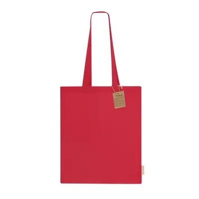 Bolsa de algodón orgánico Klimbou 140 g asas largas personalizable