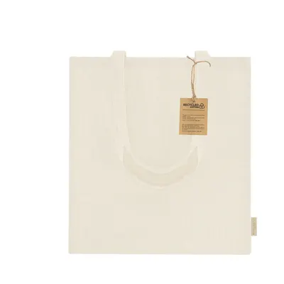 Bolsa de algodón reciclado Rassel 140 g asas largas personalizable