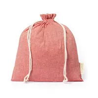 Bolsa de algodón reciclado Murfix 120 g con cordón de algodón reciclado 120 g/ m2, detalle 1