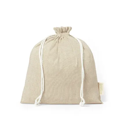 Bolsa de algodón reciclado Murfix 120 g con cordón personalizable