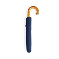 Paraguas plegable de RPET Branit Ø 100 cm mango de madera de pongee 190T RPET, detalle 2