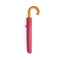 Paraguas plegable de RPET Branit Ø 100 cm mango de madera de pongee 190T RPET, detalle 3