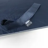 Paraguas plegable de RPET Nereus Ø 100 cm reflectante de pongee 190T RPET, vista lateral