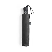 Paraguas plegable de RPET Nereus Ø 100 cm reflectante de pongee 190T RPET, detalle 4