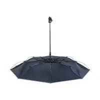 Paraguas plegable de RPET Nereus Ø 100 cm reflectante de pongee 190T RPET, detalle 6
