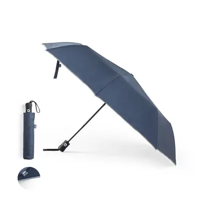 Paraguas plegable de RPET Nereus Ø 100 cm reflectante personalizable