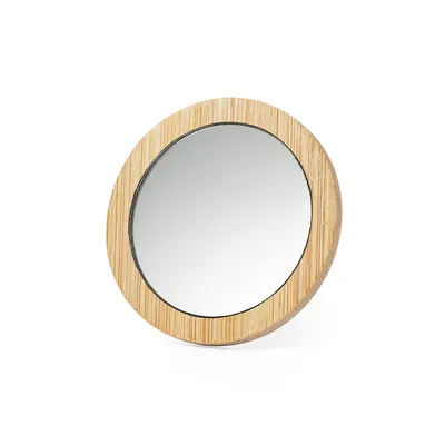 Espejo de bambú Arendel 1x personalizable