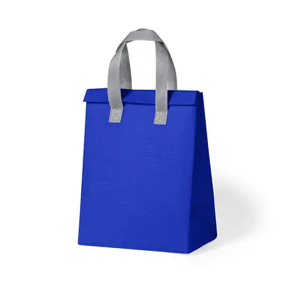 Bolsa nevera non woven laminado Pabbie 5 l con fuelle personalizable