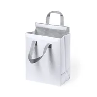 Bolsa nevera non woven laminado Pabbie 5 l con fuelle de non-Woven laminado/ aluminio, vista lateral