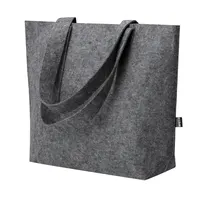 Bolsa de fieltro RPET Flavux con fuelle y asas anchas de fieltro RPET, detalle 1