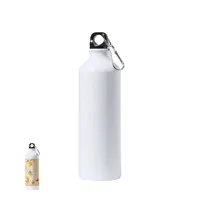 Bidón de aluminio Bredix 800 ml para sublimación de aluminio, vista frontal