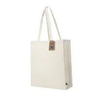 Bolsa de algodón Elatek Fairtrade 180 g con fuelle de algodón fairtrade 180 g/ m2, detalle 1
