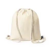 Mochila de cuerdas algodón Fairtrade Sanfer 180 g de algodón fairtrade 180 g/ m2, vista lateral