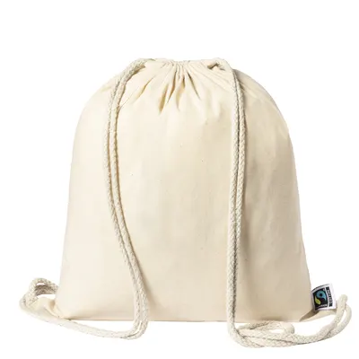 Mochila de cuerdas algodón Fairtrade Sanfer 180 g personalizable