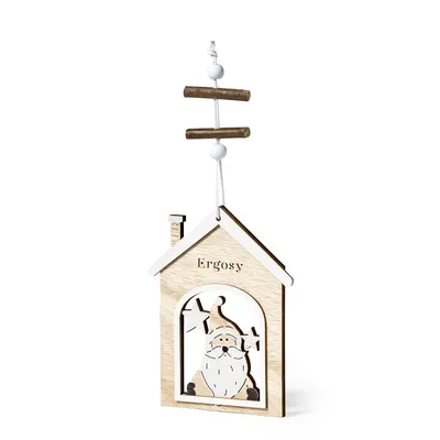 Adorno navideño de madera Papá Noel o reno personalizable