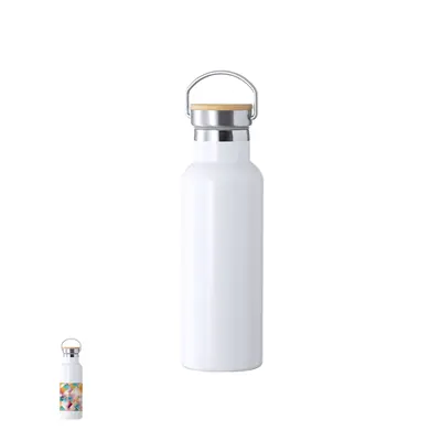 Botella térmica de acero Ying 500 ml sublimación y bambú personalizable