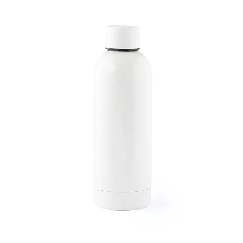 Bidón de acero inoxidable Pigot 800 ml en blanco de acero inox, vista frontal