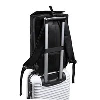 Mochila solapa de polipiel Sleiter portátil 17 pulgadas de poliéster 300D/ PU, vista lateral