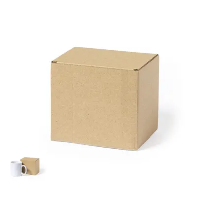 Caja cartón kraft para tazas personalizable