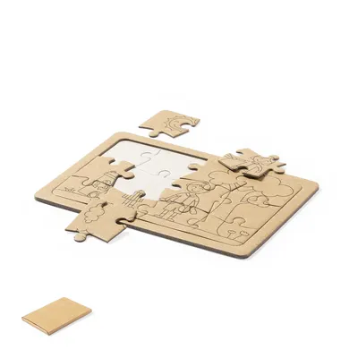 Set Clavier de 2 puzzles de cartón reciclado personalizable