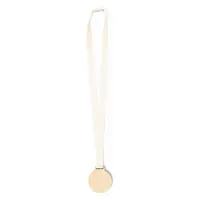 Medalla de madera natural Guster con cordón de algodón