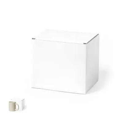 Caja cartón blanca para tazas personalizable