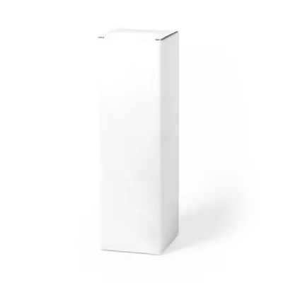 Caja cartón blanca para bidones personalizable
