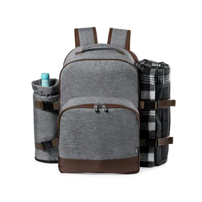 Mochila nevera de picnic Seyman para 4 con complementos personalizable