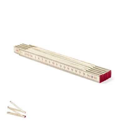 Metro plegable de madera Medil de abedul 2 m personalizable