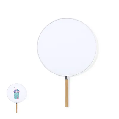 Pai pai sublimable de poliéster Olbran con mango de bambú personalizable