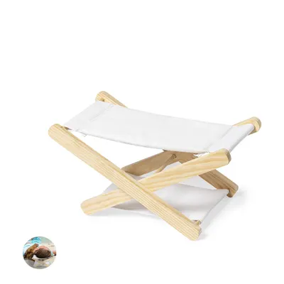 Reposacabezas plegable de madera y algodón Maretis personalizable