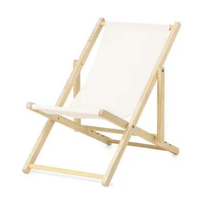 Silla plegable de madera Rinthia y canvas reclinable personalizable