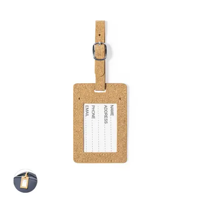 Identificador de maleta de corcho Dastin personalizable