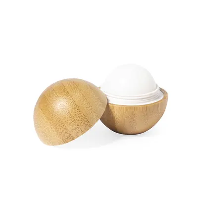 Bálsamo labial roll-on vainilla SPF15 bambú personalizable