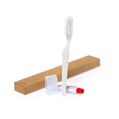 Kit dental con cepillo de caña de trigo personalizable