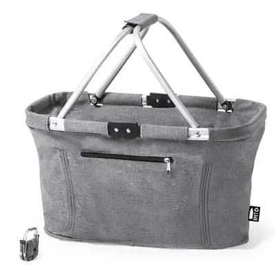 Cesta plegable de RPET Dorothy 600D con aluminio personalizable
