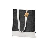 Bolsa de algodón Annet Fairtrade 140 g bicolor de algodón fairtrade 140 g/ m2, detalle 1