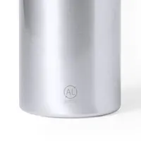 Bidón de aluminio reciclado Seirex 400 ml con mosquetón de aluminio reciclado, detalle 1